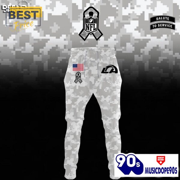 Los Angeles Rams Camo 2024 Salute to Service Hoodie, Jogger, Cap