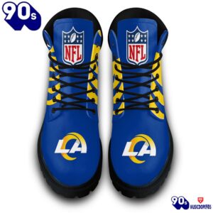 Los Angeles Rams Custom Boots Shoes Idea Gift For Fan