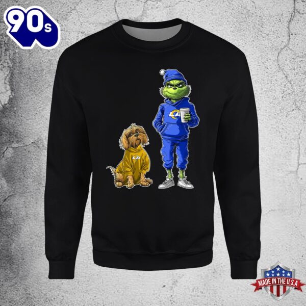 Los Angeles Rams Grinch Christmas Football Sweatshirt