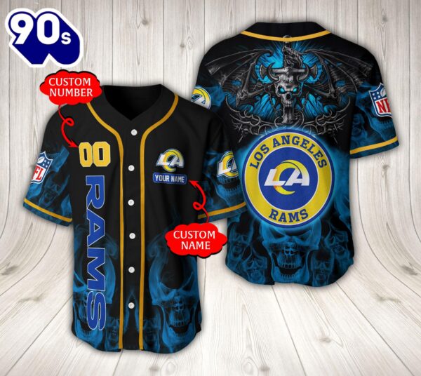Los Angeles Rams NFL Baseball Jersey Custom Name And Number Shirt For Fans