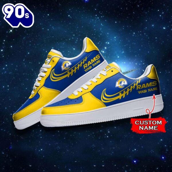 Los Angeles Rams NFL Personalized Air Force Sneaker