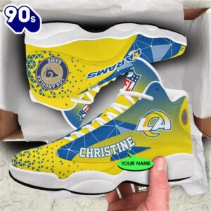 Los Angeles Rams NFL Personalized Jordan 13 Shoes