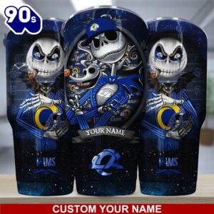 Los Angeles Rams NFL-Custom Tumbler Jack The Nightmare Before Christmas