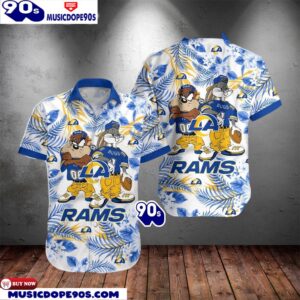 Los Angeles Rams Taz And Bugs NFL Teams Hawaiian Shirt