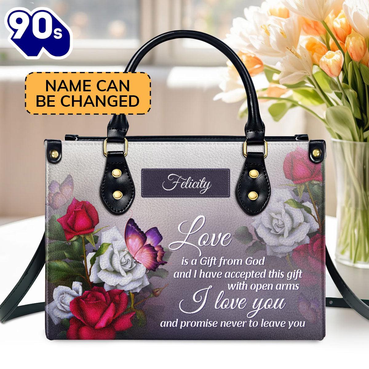 Love Is A Gift From God Religious Romantic Gifts , Christian Bags Gift For Women Christmas Love Is A Gift From God Religious Romantic Gifts , Christian Bags Gift For Women Christmas