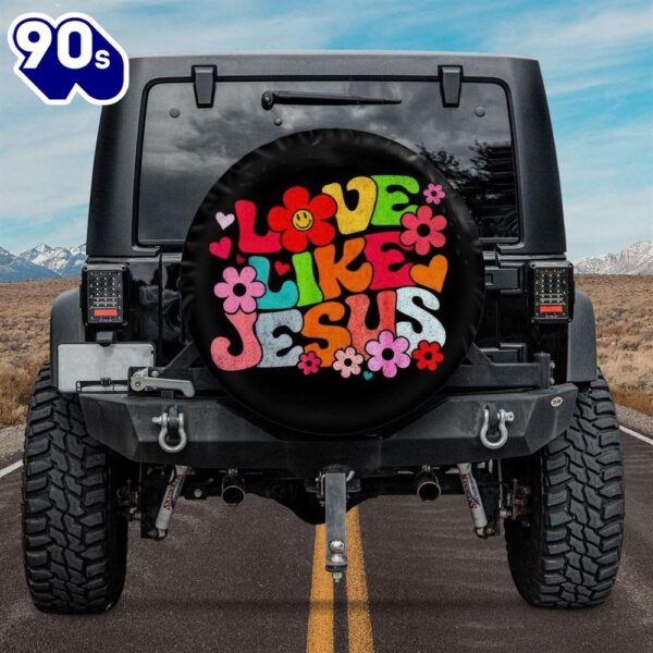 Love Like Jesus Spare Tire Cover – Christian Tire Cover Car Decor