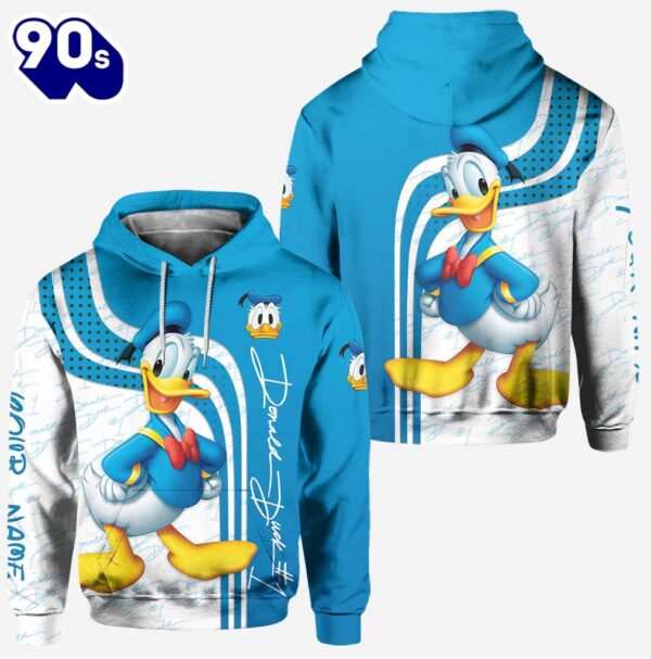 Lovely Donald Duck- Personalized Mouse Hoodie And Leggings