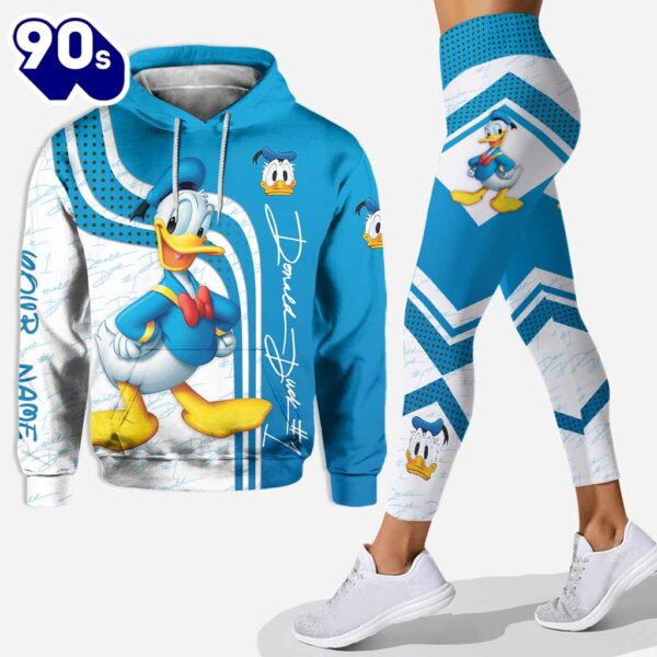 Lovely Donald Duck- Personalized Mouse Hoodie And Leggings