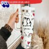 Loving Penguin Tumbler 40oz With Handle Valentine Tumbler 40oz – 40oz Tumbler with Handle