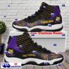 LSU Tigers Custom Name Air Jordan 11 Sneakers For Fans