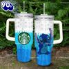 Luxe Rhinestone Bling Stitch Starbucks Cartoon Custom Stanley Quencher 40oz Stainless Steel Tumbler