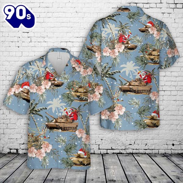 M1 Abrams Tank Christmas Hawaiian Shirt