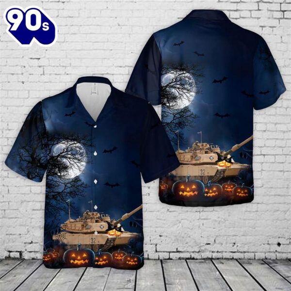 M1 Abrams Tank Halloween Hawaiian Shirt