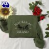 Mackinac Island Embroidered Sweatshirt Gift Christmas