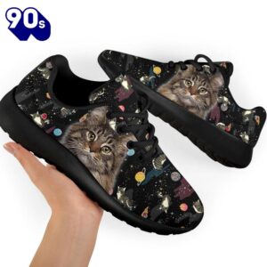 Maine Coon Cat Sneakers Sporty Shoes For Cat Lover