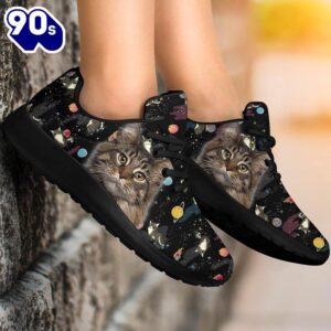 Maine Coon Cat Sneakers Sporty Shoes For Cat Lover