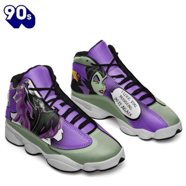 Maleficent Air Jordan 13 Sneakers Custom Comic Style Shoes