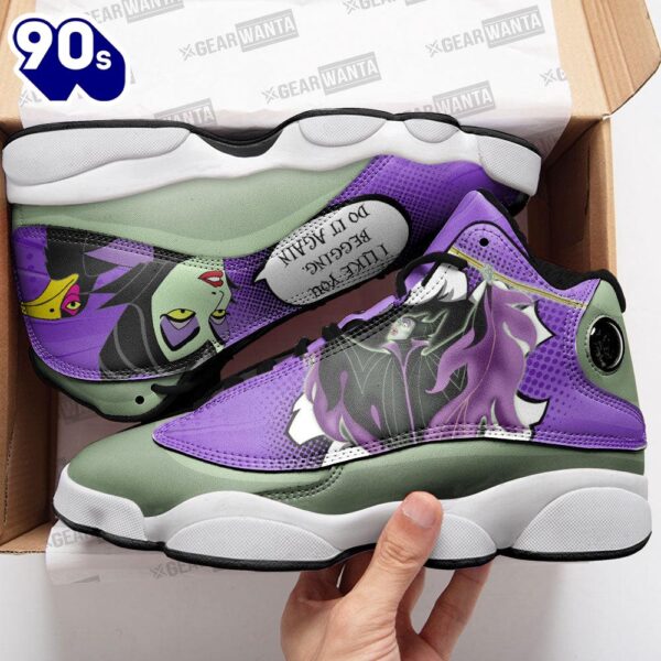 Maleficent Air Jordan 13 Sneakers Custom Comic Style Shoes