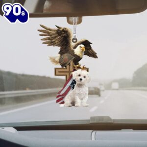 Maltese And Eagle American Flag…