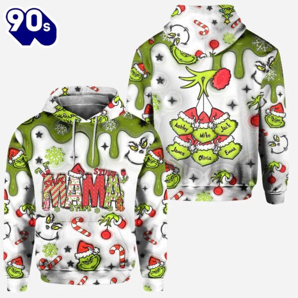 Mama Grinch – Personalized Mother Grinch Hoodie and Leggings