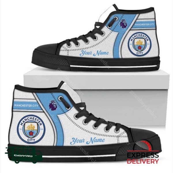 Manchester City F.C Personalzied High Top Canvas Shoes