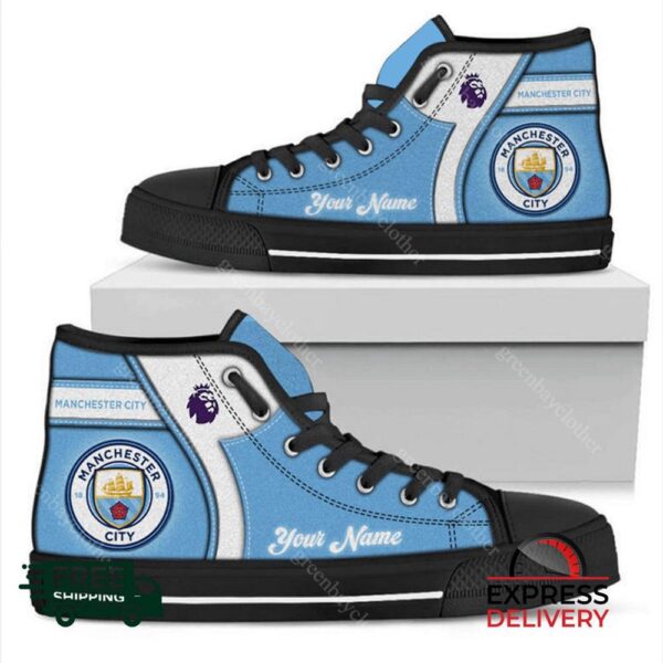 Manchester City F.C Personalzied High Top Canvas Shoes