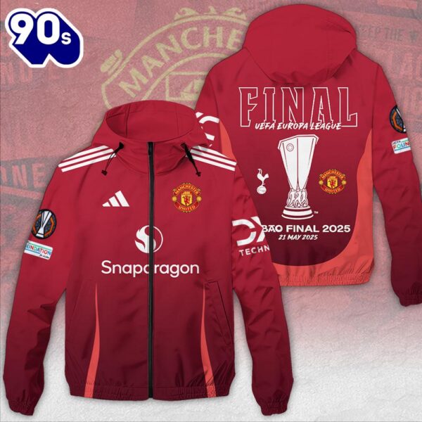 Manchester United 3D Windbreaker Jacket For Man And Women