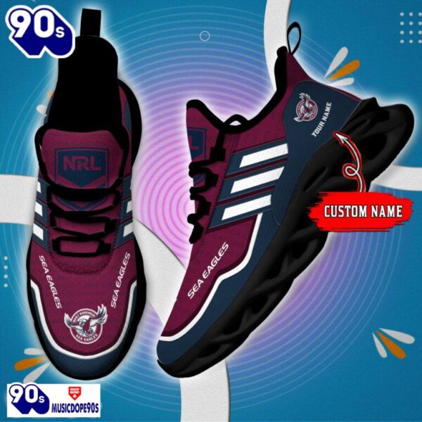 Manly Warringah Sea Eagles Maxsoul Shoes Muc1NRL