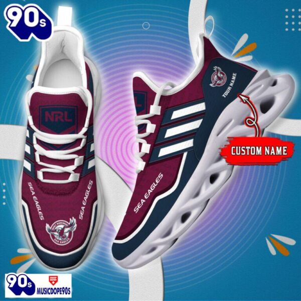 Manly Warringah Sea Eagles Maxsoul Shoes Muc1NRL