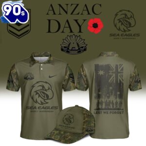 Manly Warringah Sea Eagles NRL Anzac Day 2025 Polo