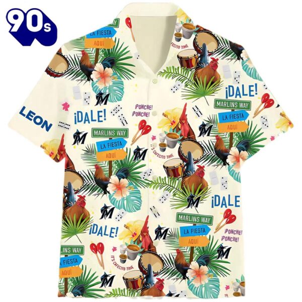 Marlins Billy’s Birthday Hawaiian Button Up Shirts Giveaway