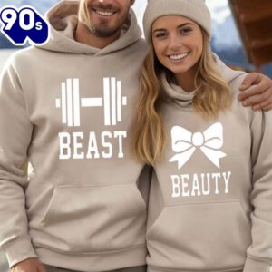 Matching Couple Hoodies Beauty Beast