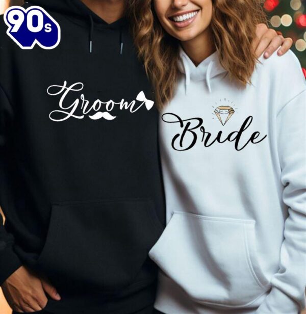 Matching Couple Hoodies Bride and Groom Complementary