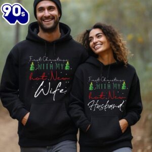 Matching Couple Hoodies First Christmas…