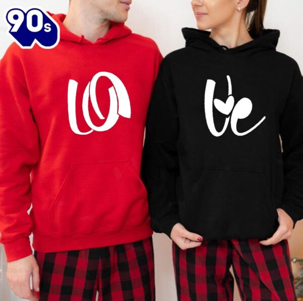 Matching Couple Hoodies LO And VE