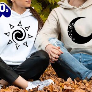 Matching Couple Hoodies Moon And…