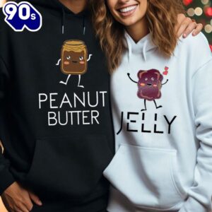 Matching Couple Hoodies Peanut Butter…