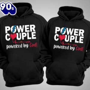 Matching Couple Hoodies Power Couple…