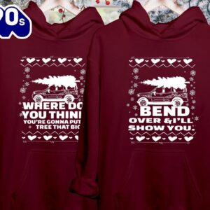 Matching Couple Hoodies Reveal Christmas…