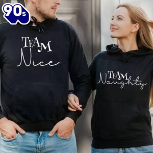 Matching Couple Hoodies Team Naughty…