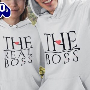 Matching Couple Hoodies The Boss…