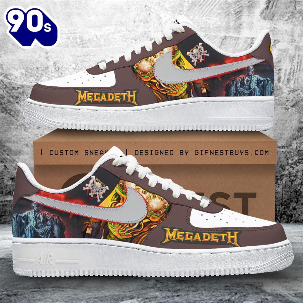 Megadeth Band Air Force 1 Sneaker New Trend Megadeth Band Air Force 1 Sneaker New Trend