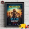 Megadeth Poster For Show In Istanbul Turkey On September 22 2025 Canvas