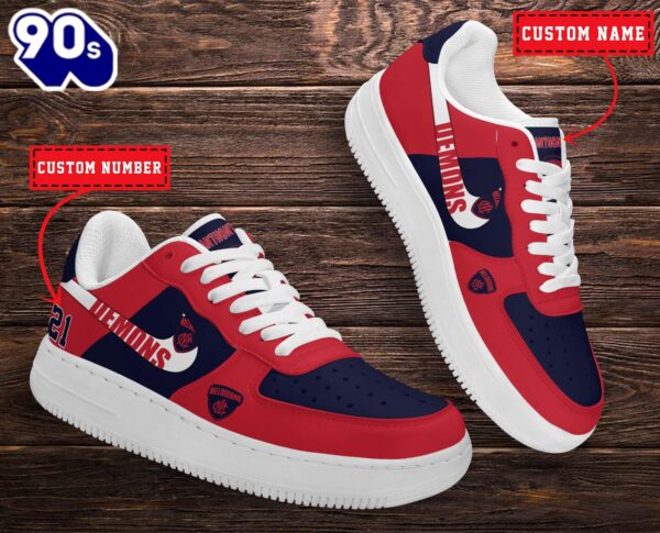 Melbourne Demons AFL Personalized Air Force 1 Shoes