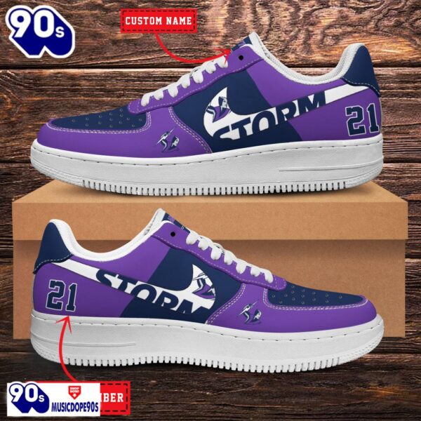 Melbourne Storm NRL Personalized Air Force 1 Shoes