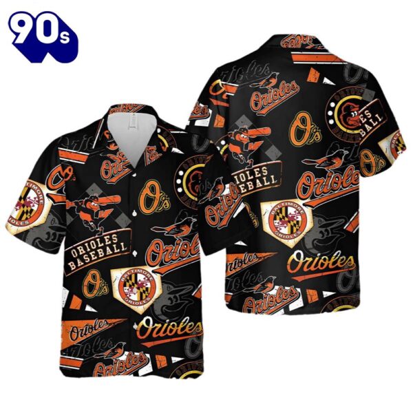 Men’s Baltimore Orioles Hawaiian Button Up Shirts