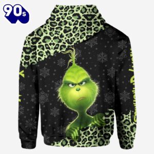 Merry Christmas - Personalized Grinch Christmas Stole Hoodie and Leggings