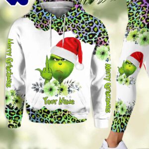 Merry Xmas Hologram - Personalized Stole Christmas Hoodie and Leggings