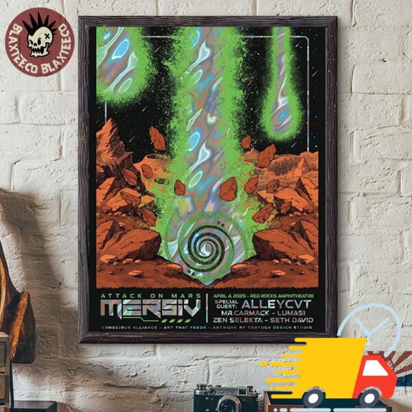 Mersiv Attack On Mars At Red Rocks Amphitheatre For An Art That Feeds Food Drive On April 4 2025 Canvas