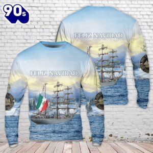 Mexican Navy ARM Cuauht?moc (BE01) Christmas Sweater